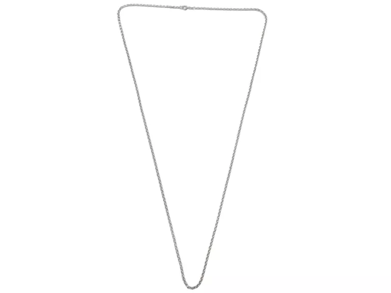 PIĘKNY DŁUGI SREBRNY ŁANCUSZEK 925 15,55G 80CM