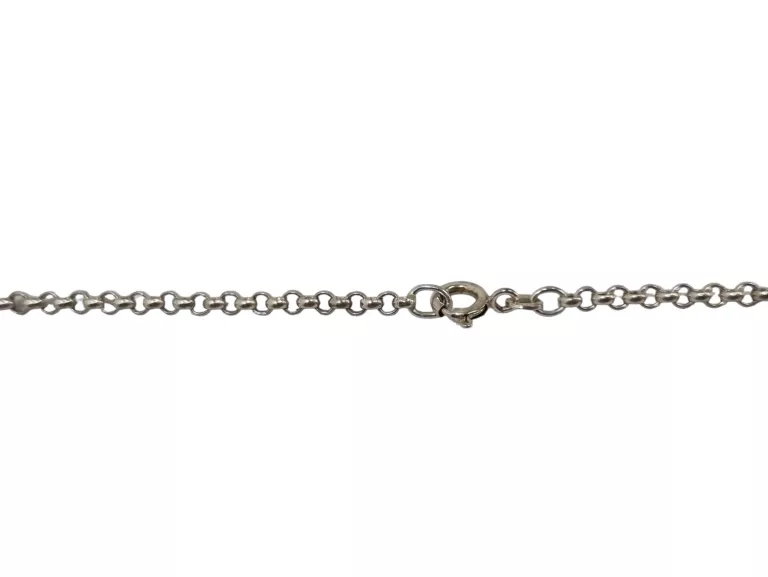 PIĘKNY DŁUGI SREBRNY ŁANCUSZEK 925 15,55G 80CM