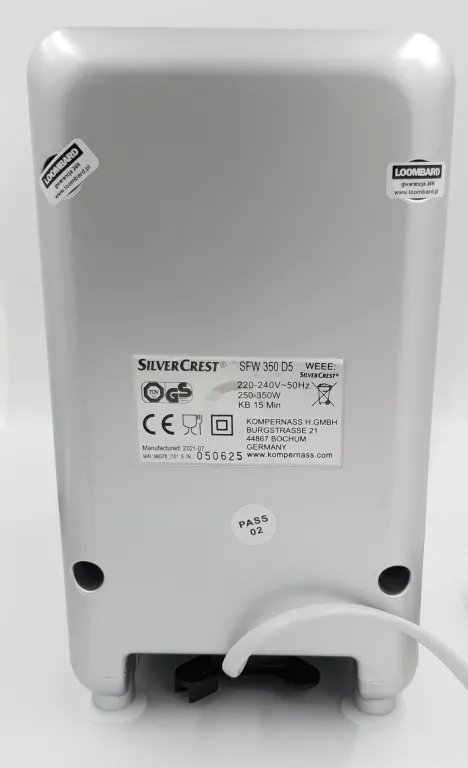 MASZYNKA DO MIĘSA SILVERCREST SFW 350 D5 JAK NOWA