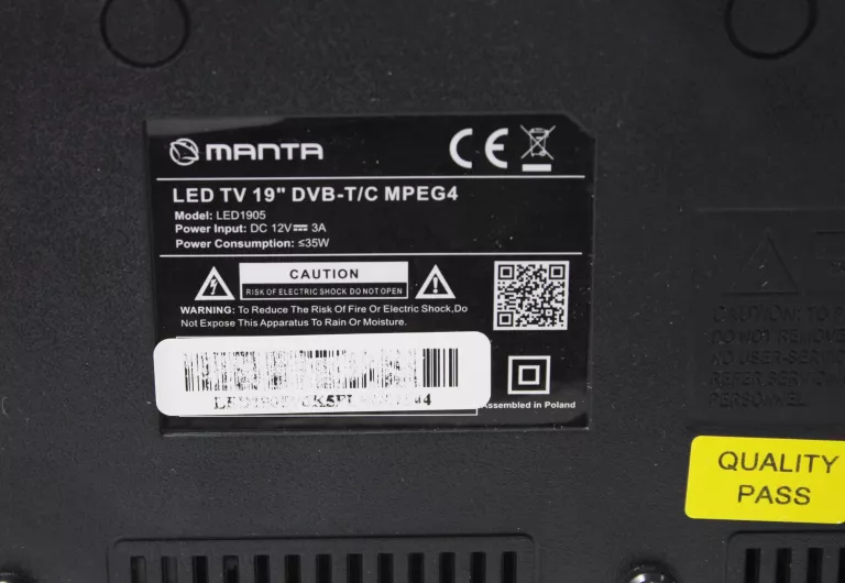TELEWIZOR MANTA LED1905 19''