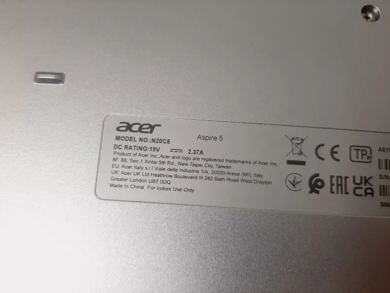 ACER ASPIRE 5 A515-56-5138 I5 WIN10 8/512 GB