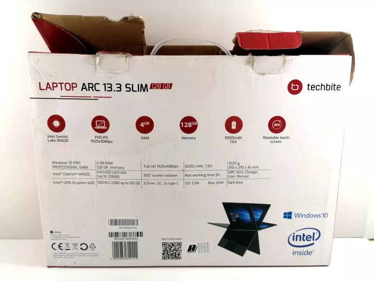 LAPTOP TECHBITE ARC 13.3 SLIM 4RAM/128ROM #OPIS
