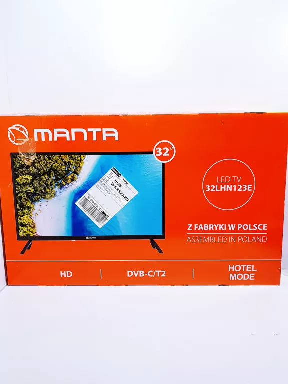 TELEWIZOR 32' MANTA PUDEŁKO + PILOT POWYSTAWOWY