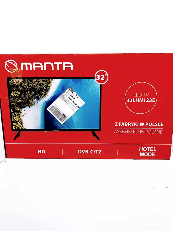 TELEWIZOR 32' MANTA PUDEŁKO + PILOT POWYSTAWOWY