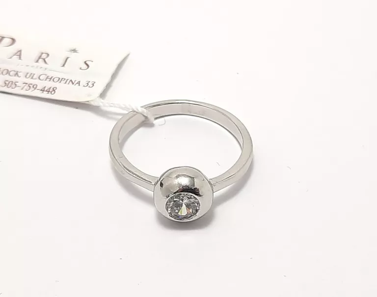 srebrny-pierscionek-okragla-cyrkonia-260g-r14-stan-powystawowy