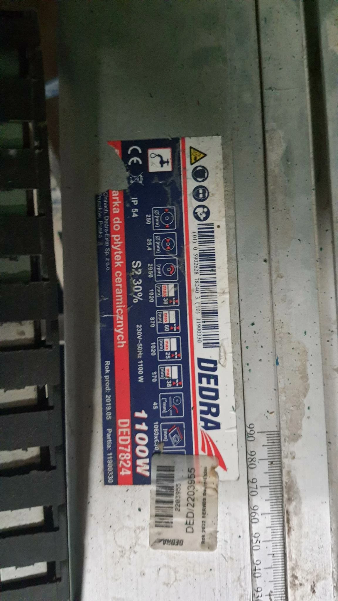 dedra-ded-7824-przecinarka-wodna-do-plytek-stan-uzywany