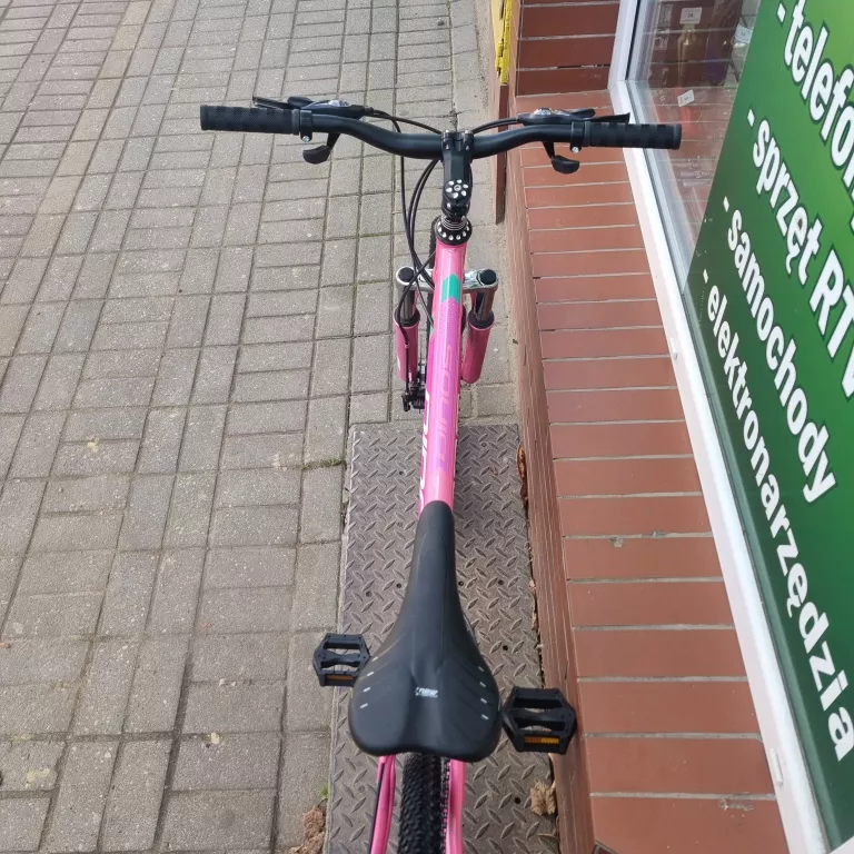 ROWER DAMSKI DINOS RÓZÓWY 24 CALE STAL