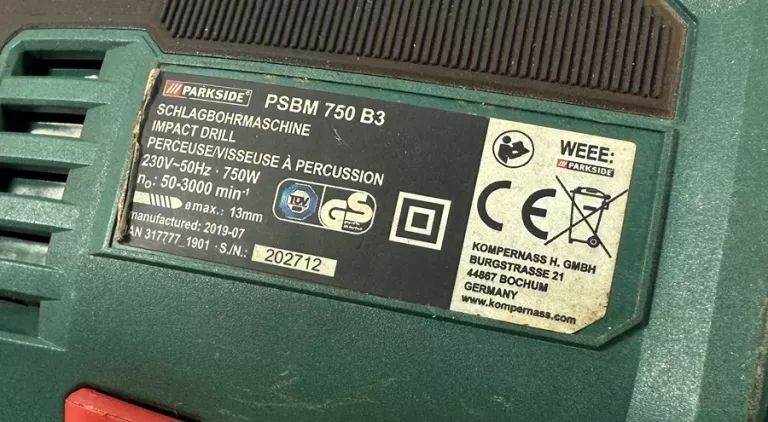 WIERTARKA PARKSIDE PSBM 750 B3!