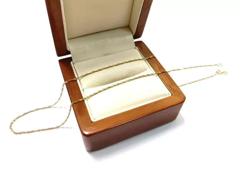 ZŁOTY ŁAŃCUSZEK W KRUK DŁ 38 CM