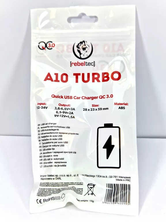 rebeltec-ladowarka-samochodowa-qc-30-a10-turbo-ean-gtin-5902539600995