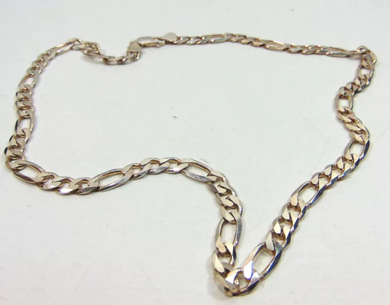 SOLIDNY SREBRNY ŁAŃCUSZEK 55 CM!