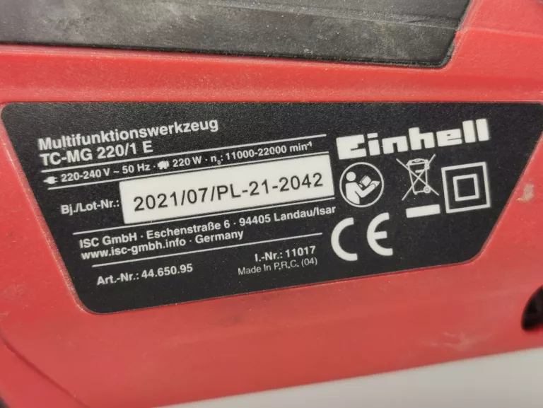 MULTISZLIFIERKA EINHELL TC-MG 220 E