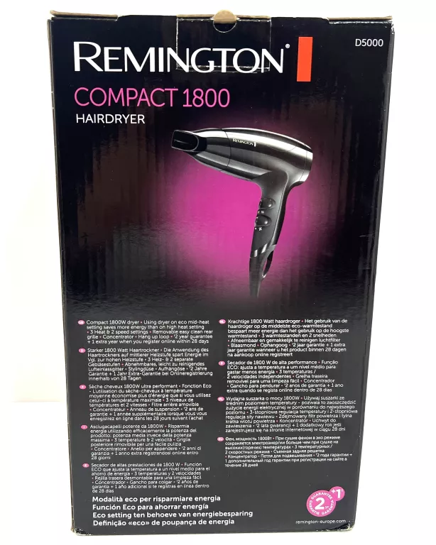 SUSZARKA DO WŁOSÓW REMINGTON D5000 COMPACT 1800W