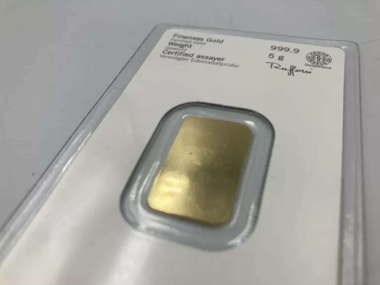 WYRÓB JUBILERSKI UŻYWANY ZŁOTA SZTABKA 5G 999