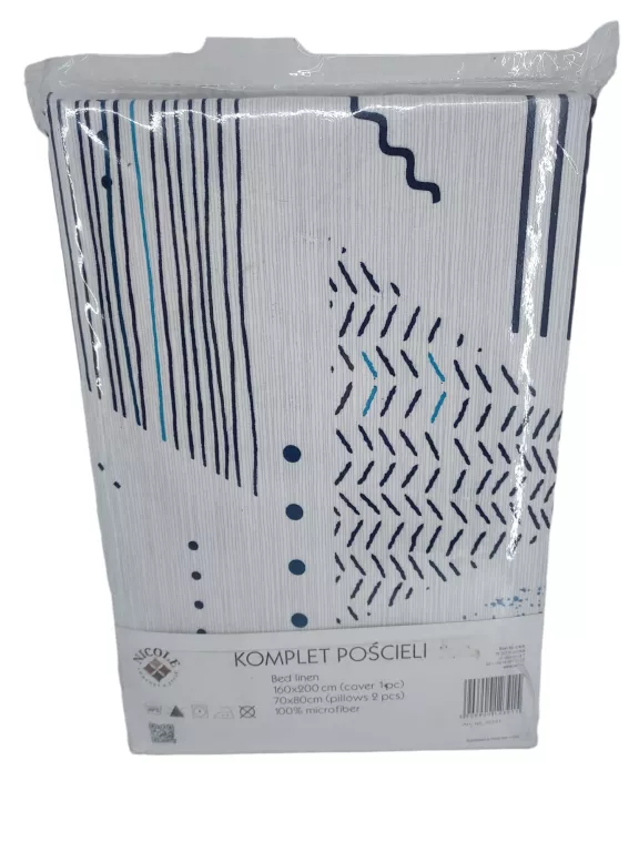 KOMPLET POŚCIELI NICOLE 160X200 MIKROFIBRA