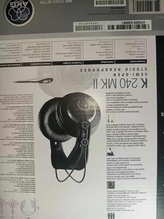 SŁUCHAWKI AKG K240 MKII