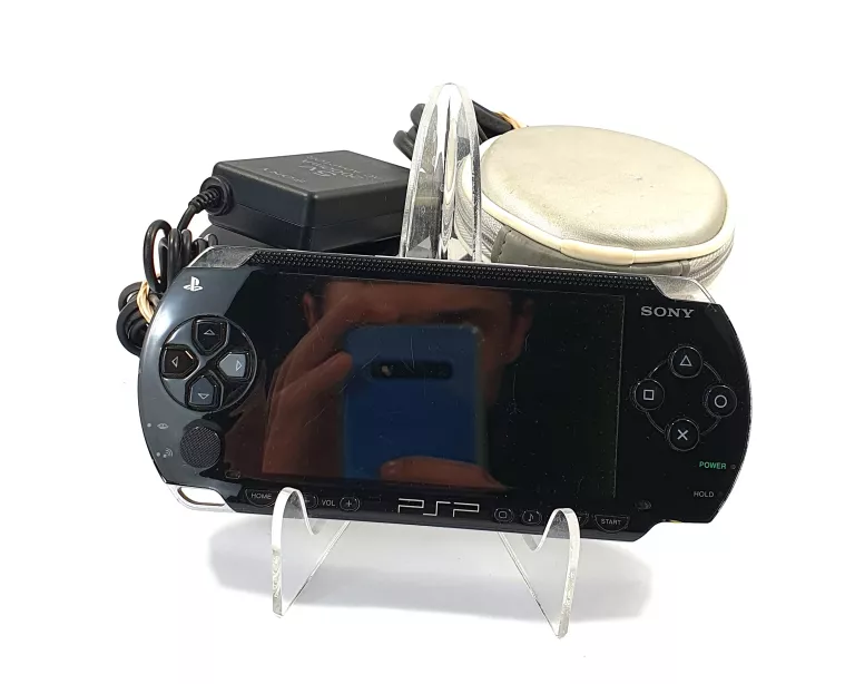 KONSOLA SONY PSP/ZASILACZ/ETUI/KARTA