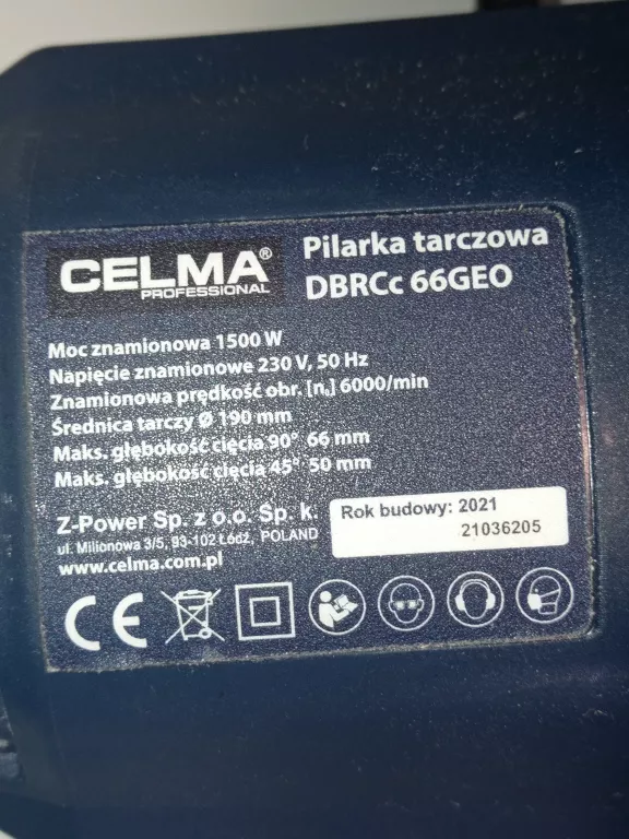 PIŁA TARCZOWA CELMA DBRCC 66GEO