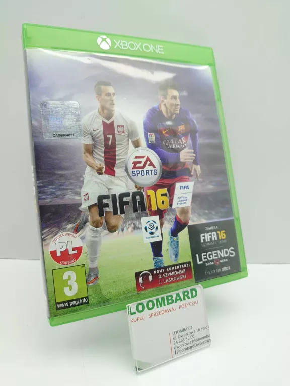 GRA FIFA 16 XBOX ONE POLSKI DUBBING