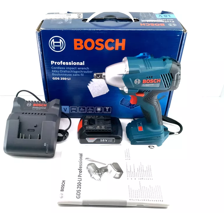 KLUCZ UDAROWY 18V BOSCH GDS 250-LI GWAR! IGŁA!!