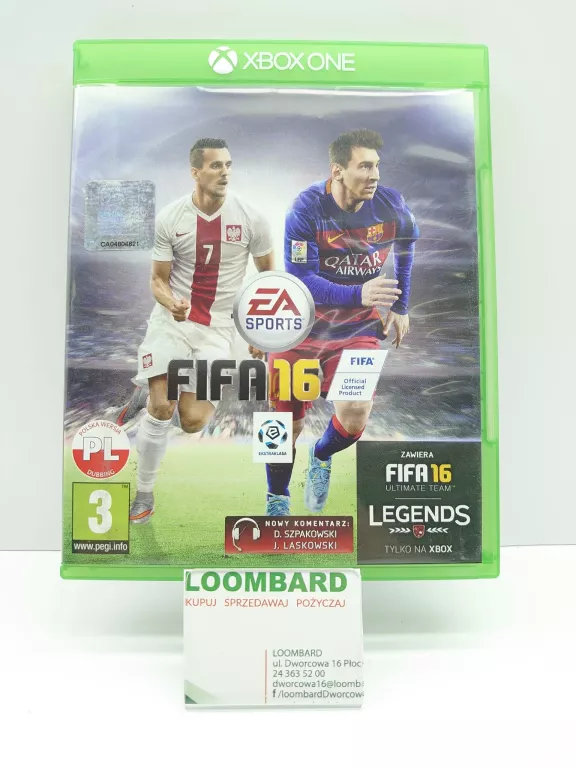 GRA FIFA 16 XBOX ONE POLSKI DUBBING
