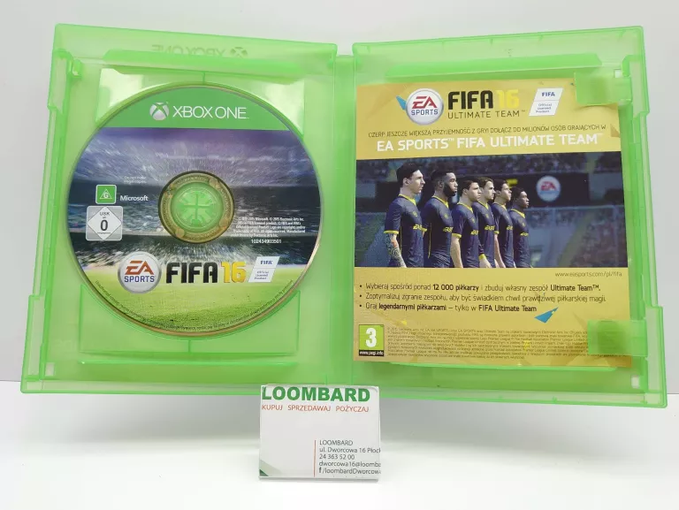 GRA FIFA 16 XBOX ONE POLSKI DUBBING