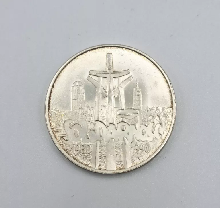 SREBRNA MONETA 100000 SOLIDARNOŚC 1990