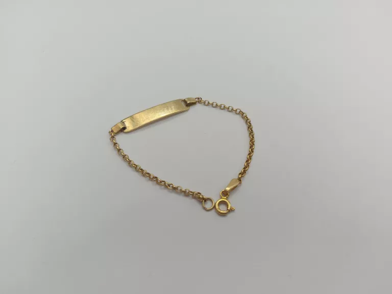 ZŁOTA BRANSOLETKA 1,77 GR 585 PR 14 CM