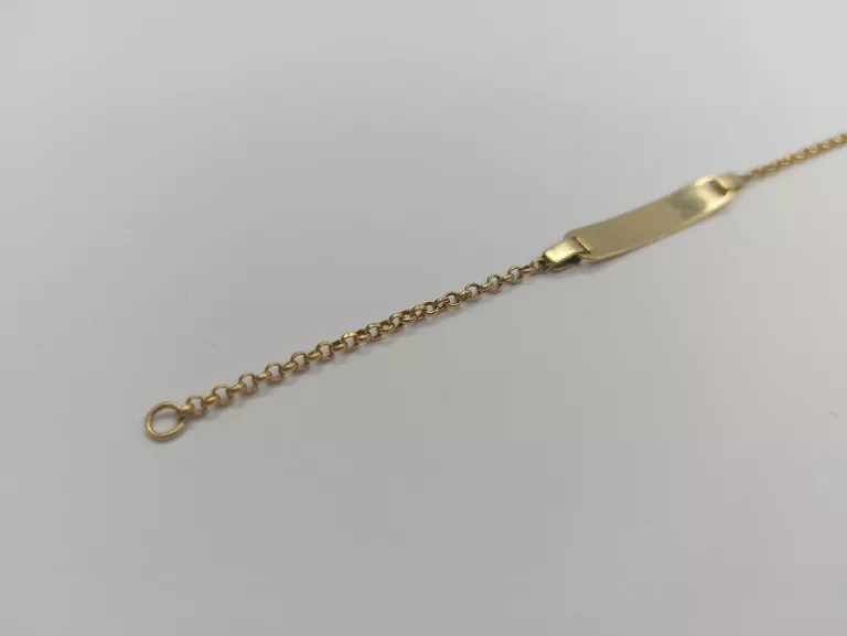 ZŁOTA BRANSOLETKA 1,77 GR 585 PR 14 CM