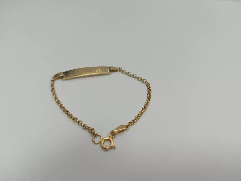 ZŁOTA BRANSOLETKA 1,77 GR 585 PR 14 CM