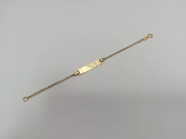 ZŁOTA BRANSOLETKA 1,77 GR 585 PR 14 CM