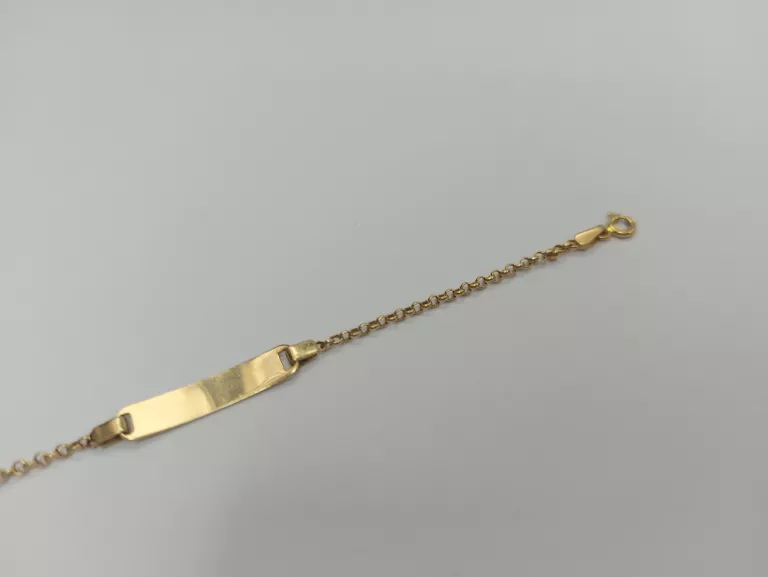 ZŁOTA BRANSOLETKA 1,77 GR 585 PR 14 CM