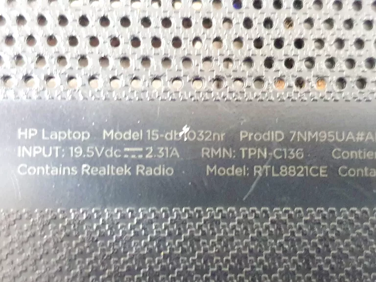 LAPTOP HP 15-DB1032NR ŁAD