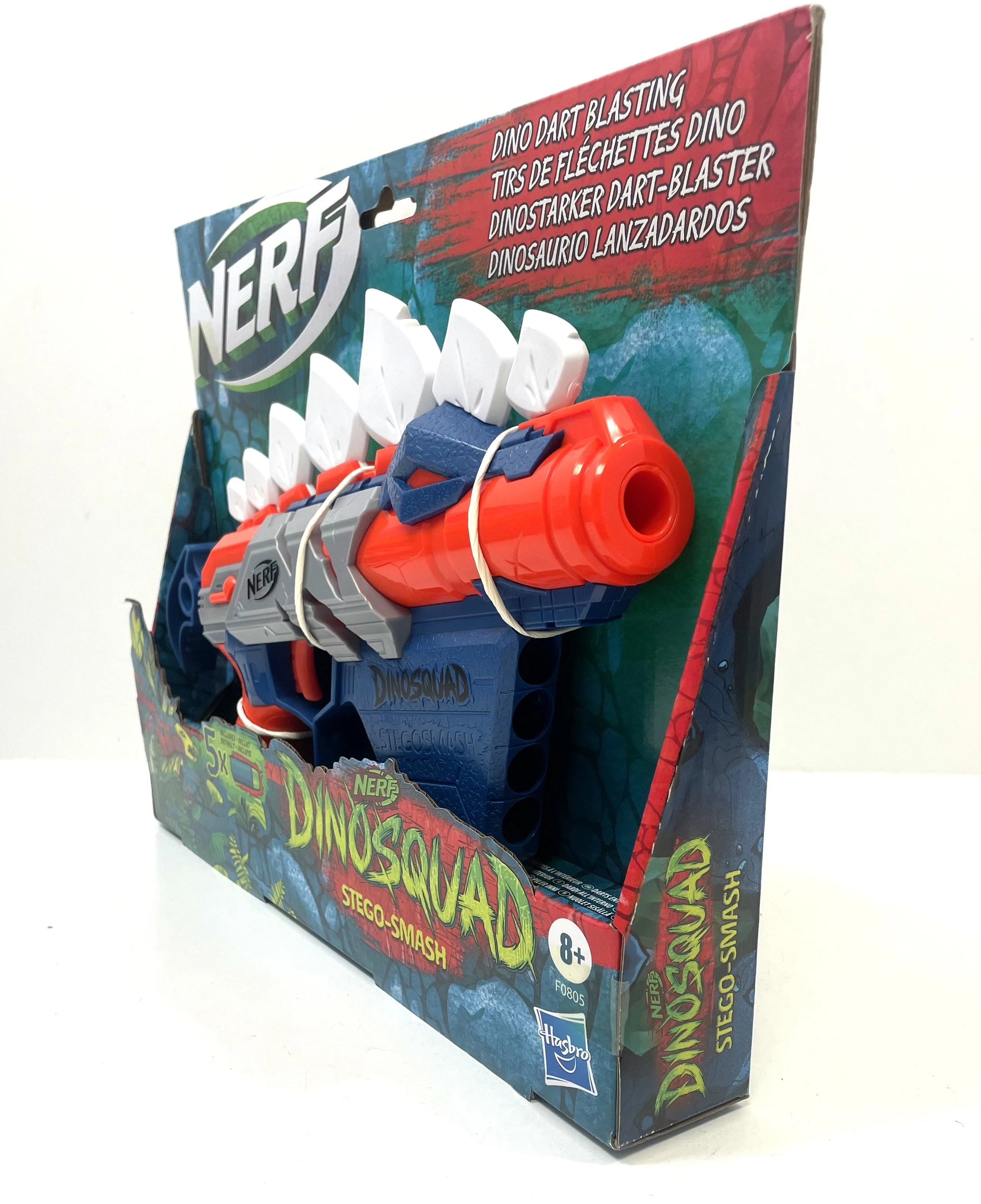 Pistolet Nerf Dino Squad Stegosmash + Flechettes Nerf Officielles