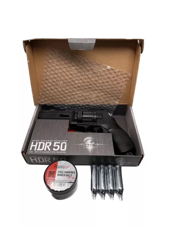 REWOLWER UMAREX HDR 50 RAM T4E+ZESTAW CO2+KULE