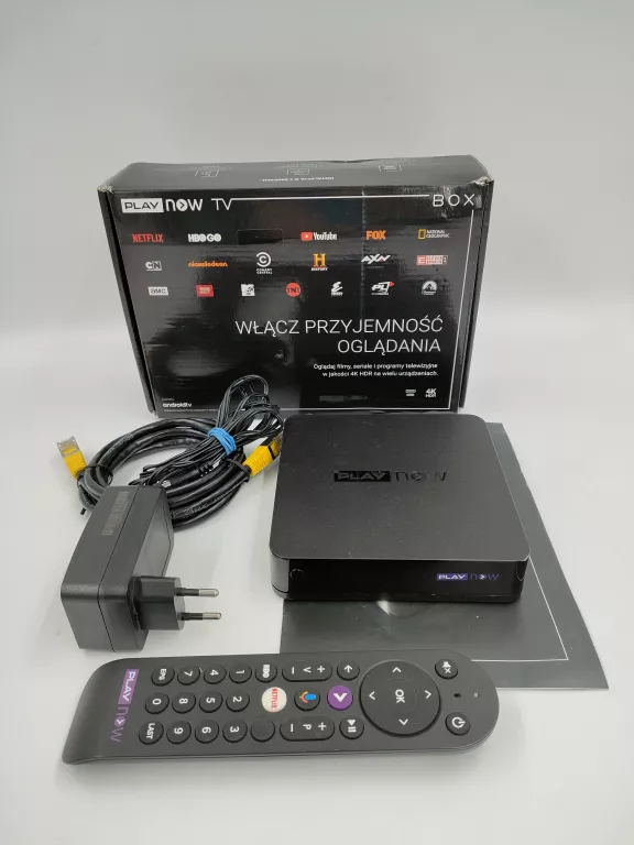 ODTWARZACZ SMART TV BOX ANDROID PLAY 4K do BIURA (TV SMART BOX