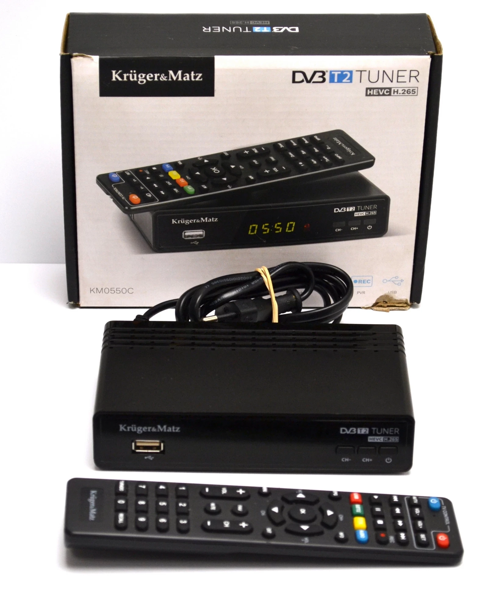 dekoder-dvb-t2-krugermatz-km0550c-hevc-komplet-partyzantow-39-zamosc