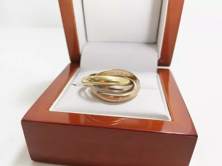 ZŁOTY PIERŚCIONEK CARTIER 750, 18K, 14R, 8,86