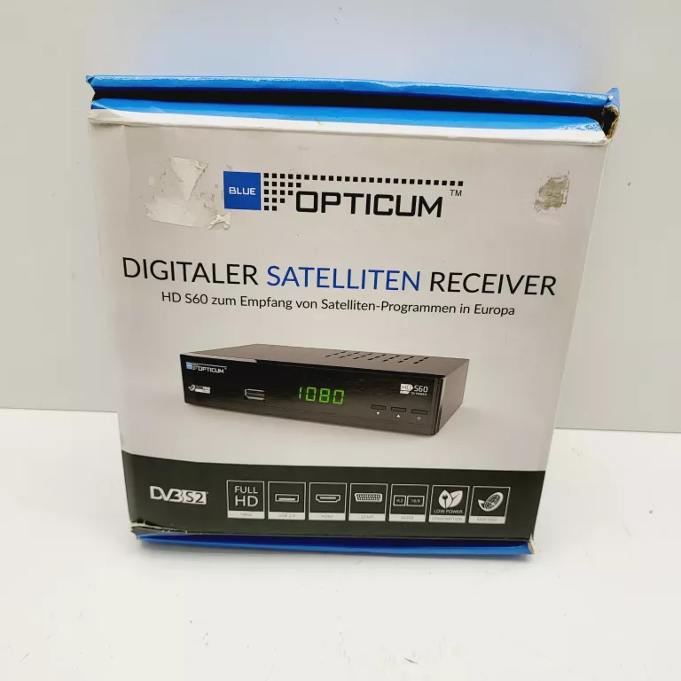 TUNER ODBIORNIK OPTICUM HD S60 HDMI DVB-S2 USB