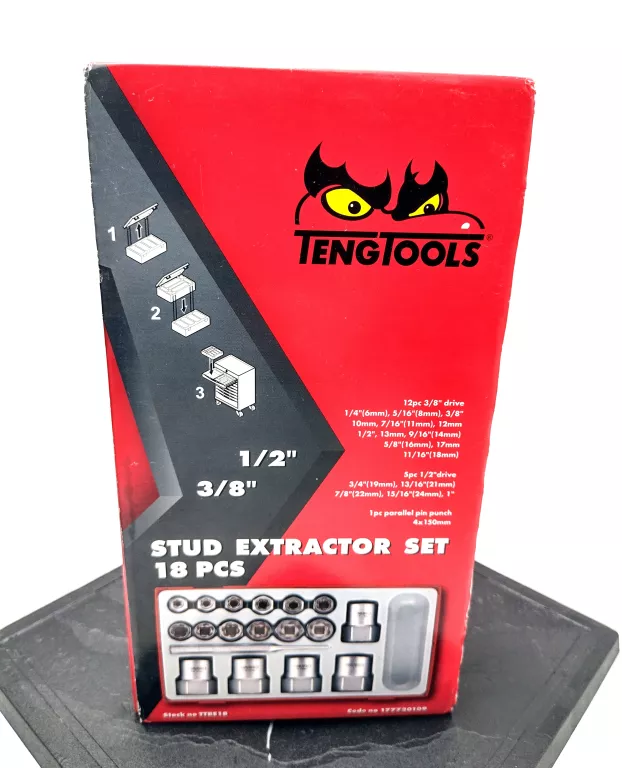 ZESTAW DO USZKODZONYCH ŚRUB TENGTOOLS TTBE18 18 EL