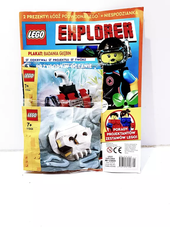 GAZETKA LEGO EXPLORER NR1/2023 + 2X FIGURKA