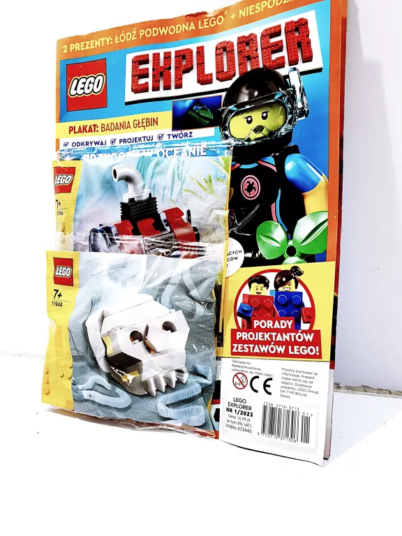 GAZETKA LEGO EXPLORER NR1/2023 + 2X FIGURKA
