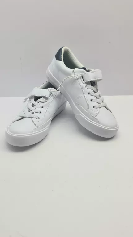 DZIECIĘCE SKÓRZANE TRAMPKI POLO RL R30 BIAŁE