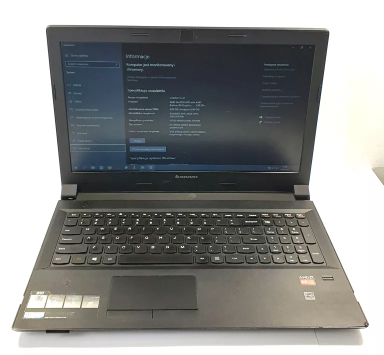 LAPTOP LENOVO B50-45/ZASILACZ/ (OPIS)!