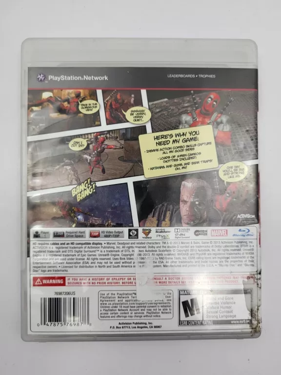 GRA PS3 DEADPOOL BDB STAN