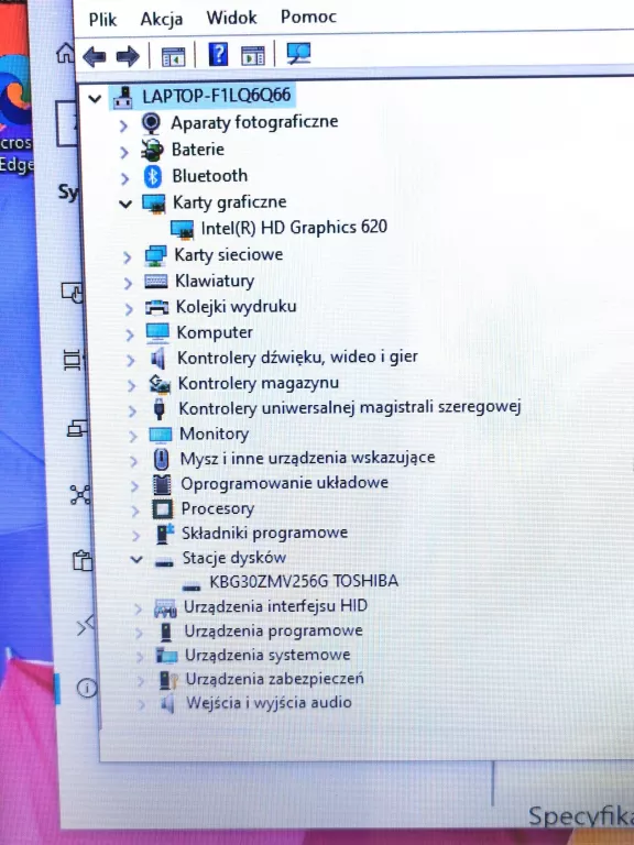 LAPTOP HP 15 FHD I3-7020U 8GB / ZASILACZ