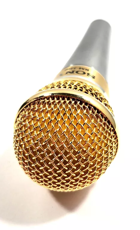 MIKROFON SONY RM-2200 ZŁOTY SREBRNY METALOWY