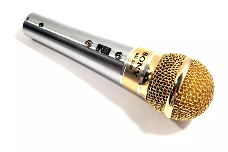 MIKROFON SONY RM-2200 ZŁOTY SREBRNY METALOWY