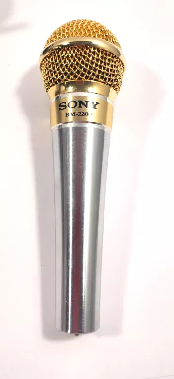 MIKROFON SONY RM-2200 ZŁOTY SREBRNY METALOWY
