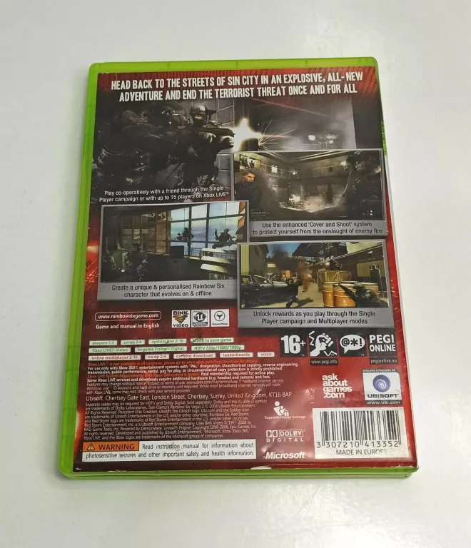 GRA XBOX 360 TOM CLANCY'S RAINBOW SIX VEGAS 2